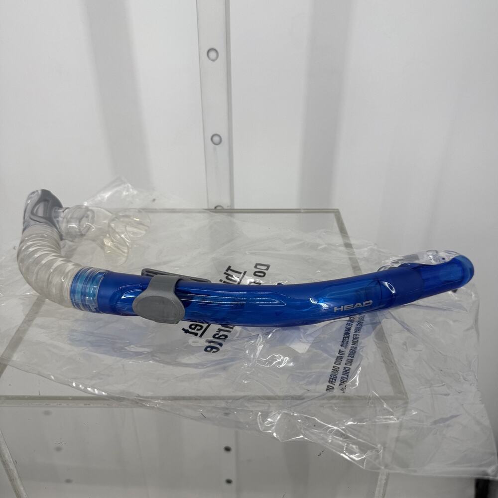 HEAD Dry Snorkel – Blue – Adult – Dry Top Valve – Silicone Mouthpiece – NEW